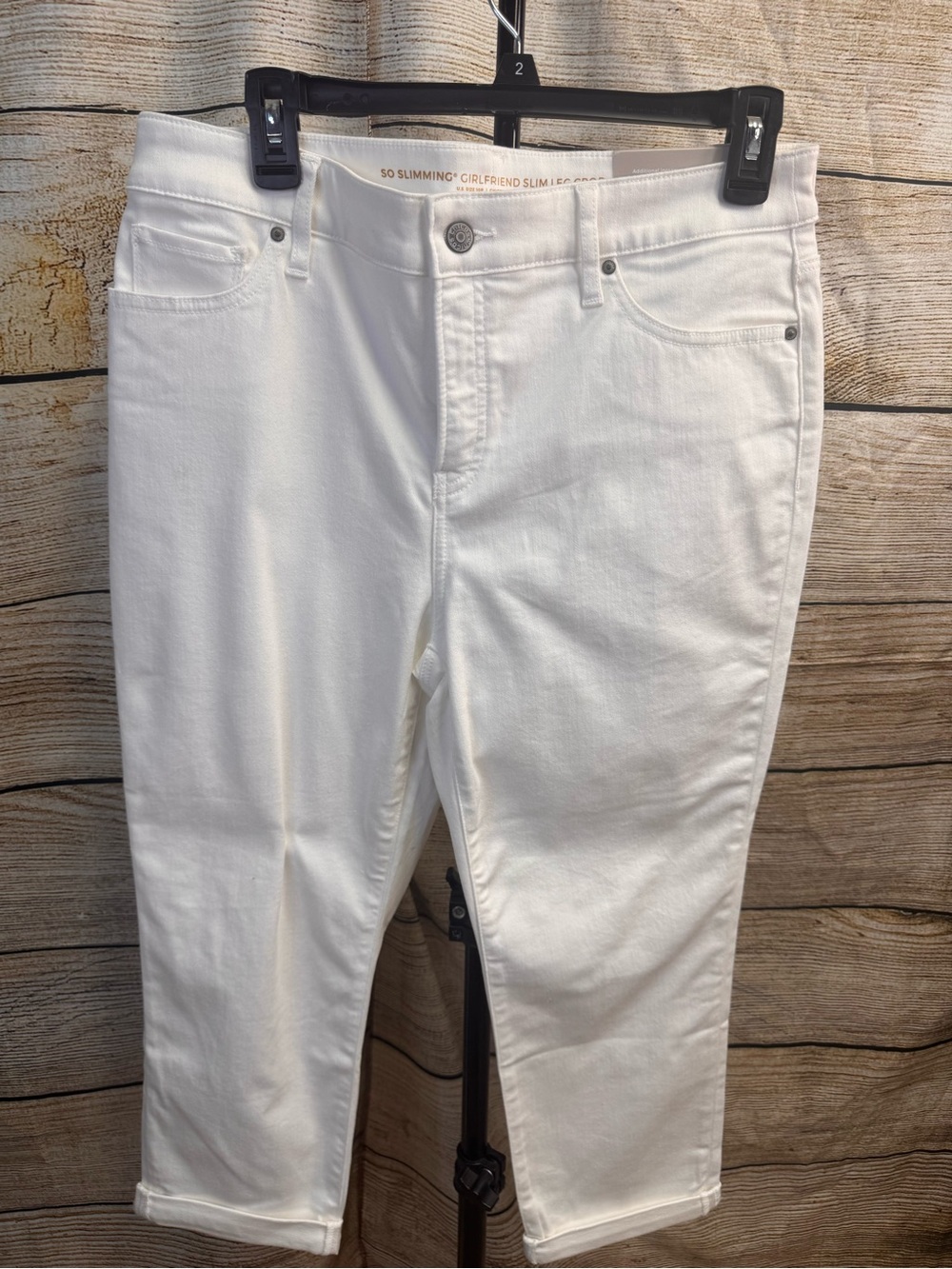 Chico's White Girlfriend Slim Jeans